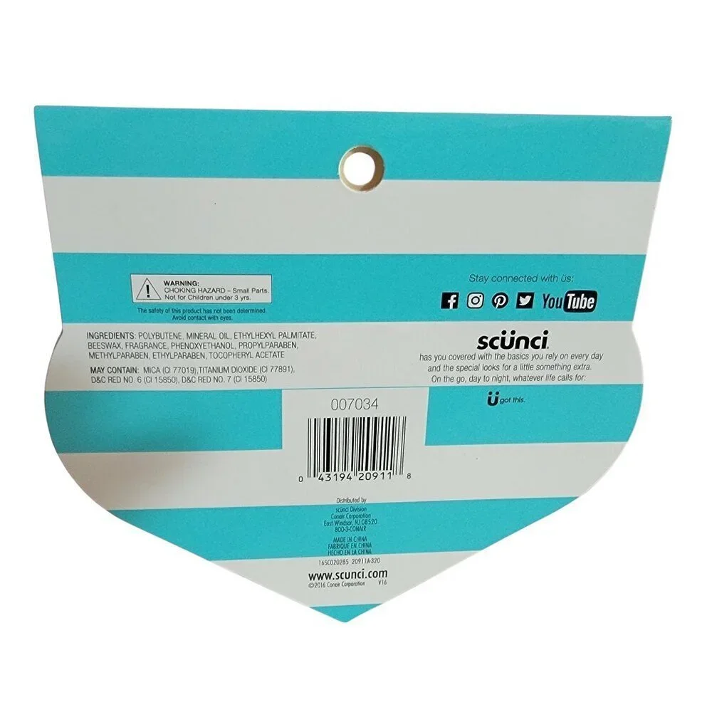 Scunci Hello U Lip Gloss in Heart Case